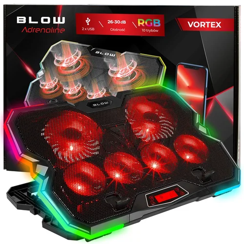 VORTEX RGB 6 ventiliatorių nešiojamojo kompiuterio aušintuvas image 2