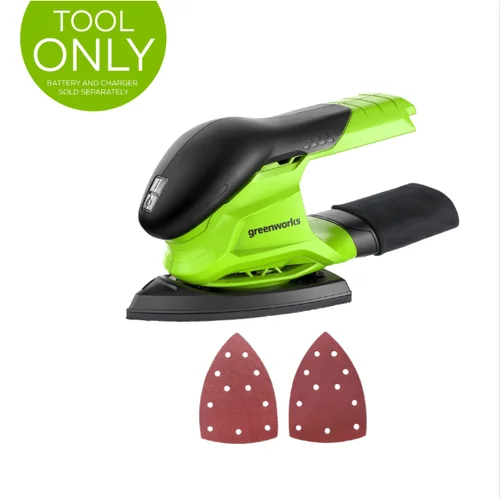 Greenworks G24FINSND akumuliatorinis vibracinis šlifuoklis 24V image 1