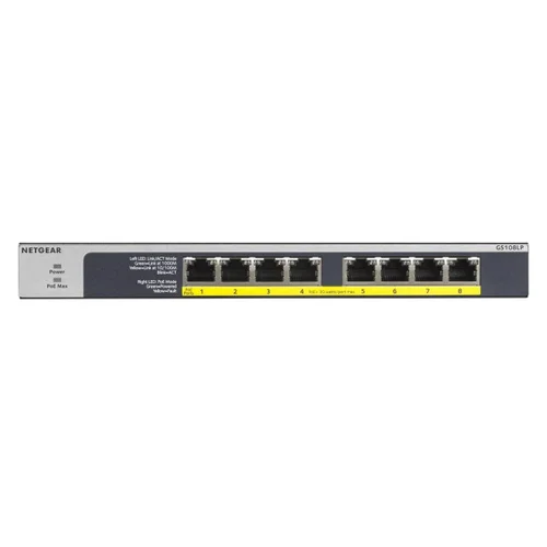 NETGEAR GS108LP 8 prievadų PoE+ jungiklis image 1