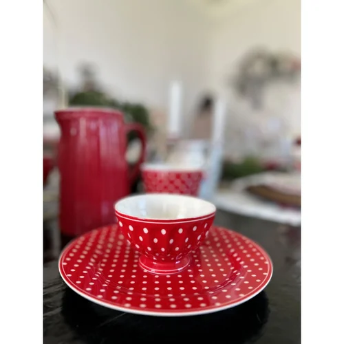 GreenGate DOTTY mažas raudonas dubenėlis image 3
