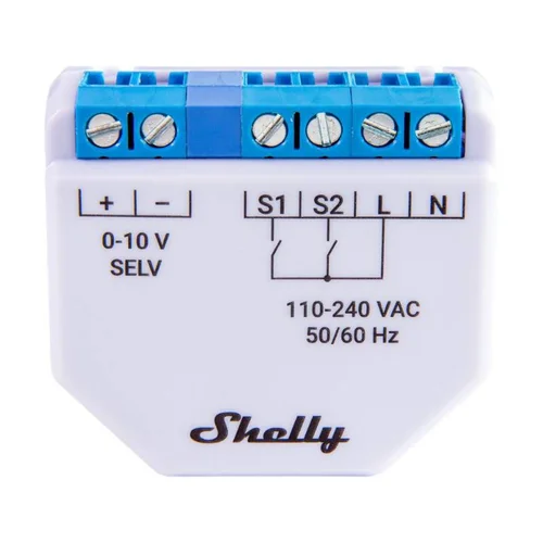 Shelly Plus 0-10V Wi-Fi/Bluetooth šviesos dimeris image 2