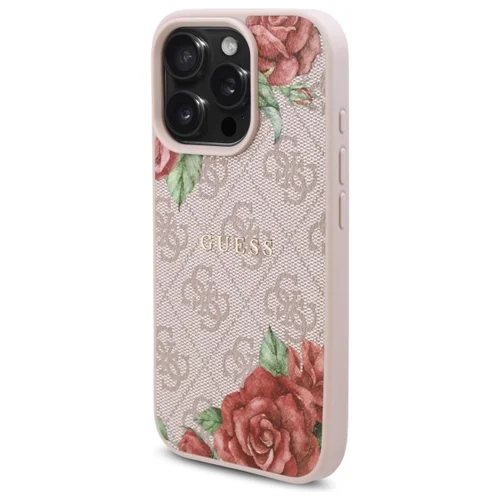 Guess GUHMP16LP4ROPEMCP dėklas iPhone 16 Pro, rožinis image 1