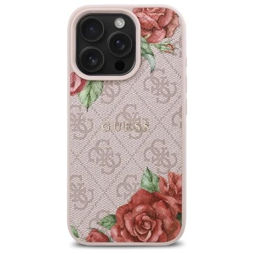 Guess GUHMP16LP4ROPEMCP dėklas iPhone 16 Pro, rožinis image 2