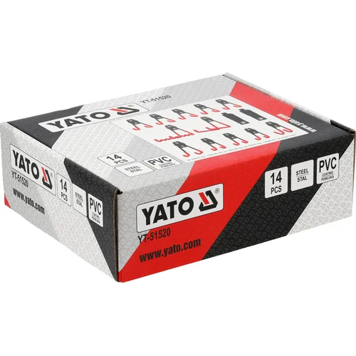 YATO YT-51520 garažo sieninių kablių rinkinys, 14 dalių image 3