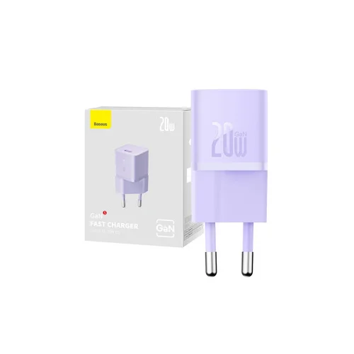 Baseus GaN5 CCGN050105 20 W violetinis sieninis įkroviklis image 1
