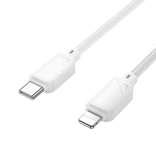 Hoco X113 USB-C–Lightning kabelis 1 m, baltas image 1