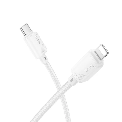Hoco X113 USB-C–Lightning kabelis 1 m, baltas image 2