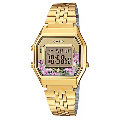 CASIO LA680WGA-4C moteriškas auksinis laikrodis image 1