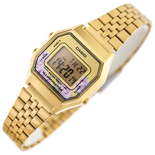 CASIO LA680WGA-4C moteriškas auksinis laikrodis image 2