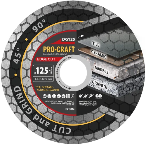 Deimantinis diskas ProCraft DG125 image 2