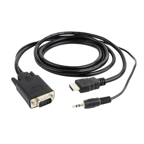 Gembird A-HDMI-VGA-03-10 HDMI–VGA adapteris 3 m, juodas image 1