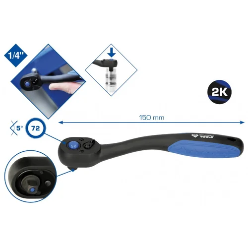 Brilliant Tools 1/4" Terkšlė image 2
