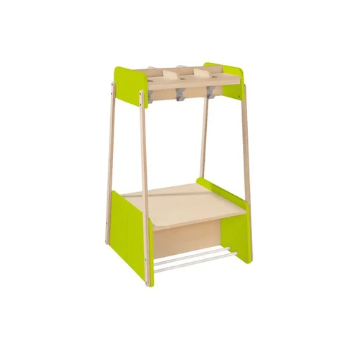 Spintos kubas, sieninė kabykla su suoliuku 63x66x118 cm image 3