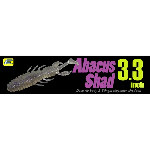FLASH UNION ABACUS SHAD 8,4 cm GreenFlake/JuneBug image 1