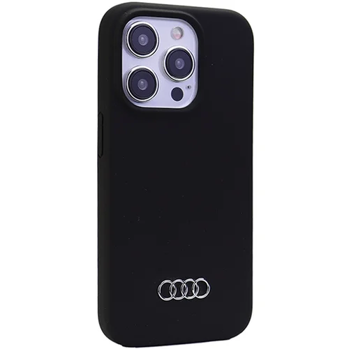 Audi silikoninis dėklas iPhone 15 Pro Max, juodas image 2