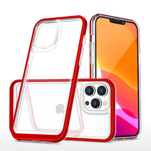 Hybrid Armor Aiškus 3 in 1 dėklas iPhone 13 Pro Max, geltonas image 1