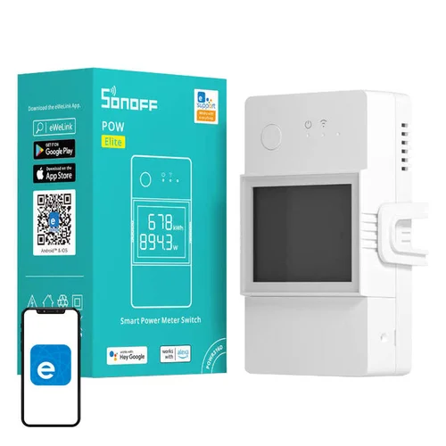 Sonoff POWR320D WiFi energijos matuoklis image 1