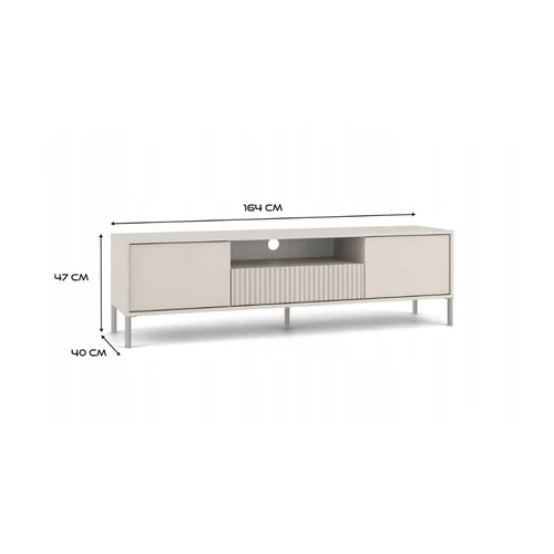 KAMARO 160 KASZMIR RTV spintelė, reljefiniu fasadu image 3