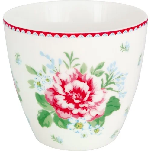 GreenGate ALIVIA baltas porcelianinis latte puodelis image 1