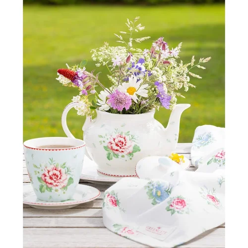 GreenGate ALIVIA baltas porcelianinis latte puodelis image 3