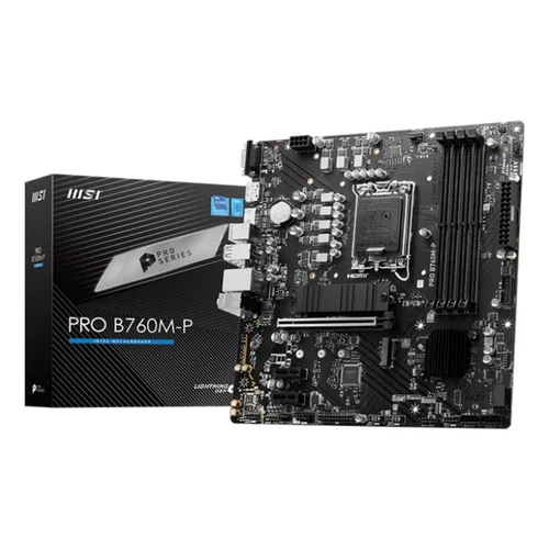 MSI PRO B760M-P LGA 1700 micro ATX motininė plokštė image 1