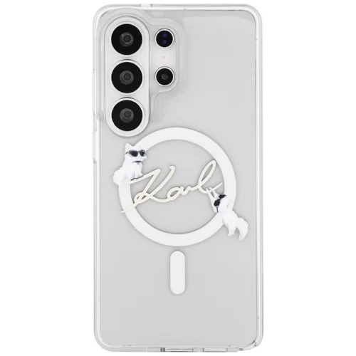 Karl Lagerfeld IML KC Script MagSafe dėklas Samsung Galaxy S26 Ultra, skaidrus image 3