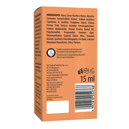 APIS Peachy Skin švytėjimo serumas 15 ml image 2