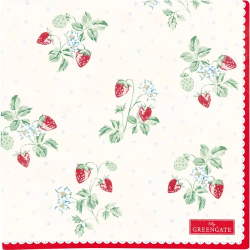 GreenGate BERRY popierinės servetėlės L, 20 vnt. image 1