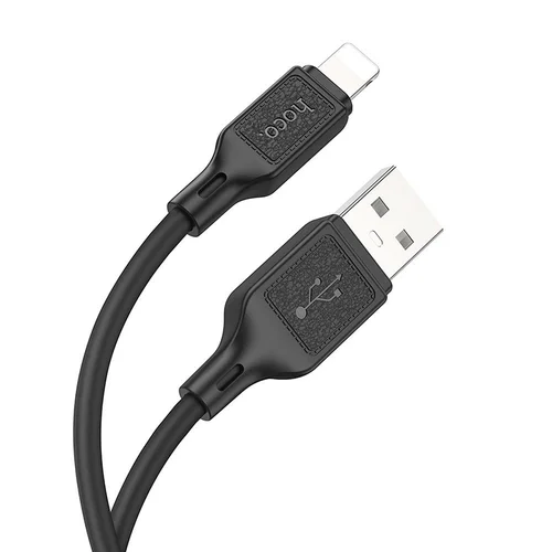 Hoco X90 USB-A–Lightning kabelis, 1 m, juodas image 1