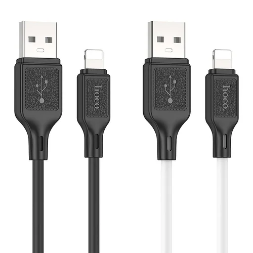 Hoco X90 USB-A–Lightning kabelis, 1 m, juodas image 3