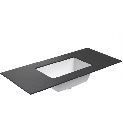 Kame Universal WP/10-3/H17-P3, 100 cm, Juoda lava HPL praustuvas su stalviršiu image 1