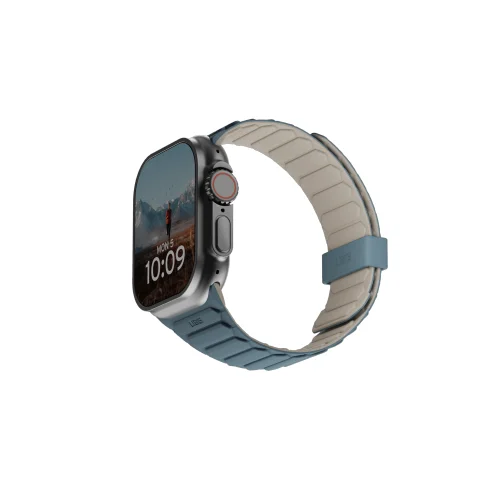 UAG Pathfinder dvipusis magnetinis dirželis Apple Watch 42/44/45/46/49 mm, pilkai mėlynas image 1