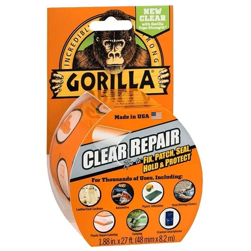 Gorilla Crystal Clear Remonto juosta, vienpusė, 8.2 m x 5 cm image 1
