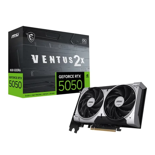 MSI GeForce RTX 5050 8G VENTUS 2X OC 8 GB GDDR6 vaizdo plokštė image 1