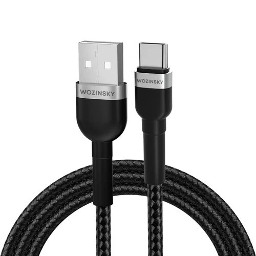 Wozinsky WNBAC2 USB-A–USB-C laidas, 2 m, juodas image 1