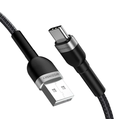 Wozinsky WNBAC2 USB-A–USB-C laidas, 2 m, juodas image 2