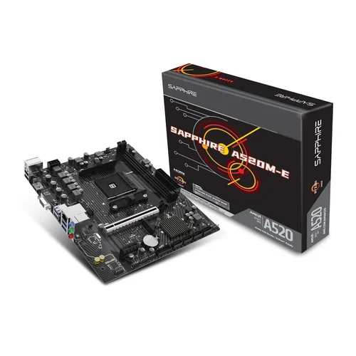 Sapphire A520M-E A520 AM4 micro ATX image 1