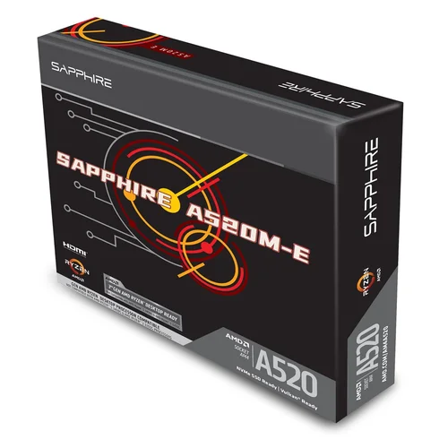 Sapphire A520M-E A520 AM4 micro ATX image 2