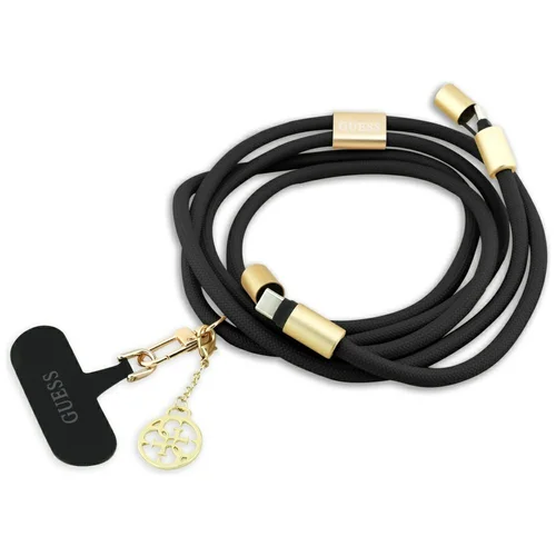 Guess CBDY 4G Charm USB-C–USB-C kabelis, 150 cm, juodas image 1
