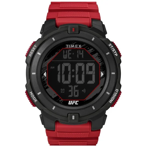 TIMEX TW5M59200 UFC Rumble vyriškas laikrodis raudonu dirželiu image 1