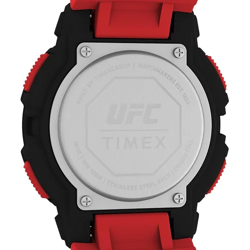 TIMEX TW5M59200 UFC Rumble vyriškas laikrodis raudonu dirželiu image 3