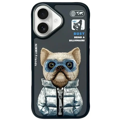 Nimmy Cool&Cute 2.0 dėklas iPhone 16, juodas image 1