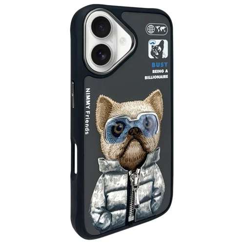 Nimmy Cool&Cute 2.0 dėklas iPhone 16, juodas image 2