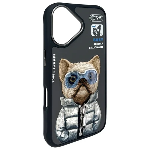 Nimmy Cool&Cute 2.0 dėklas iPhone 16, juodas image 3