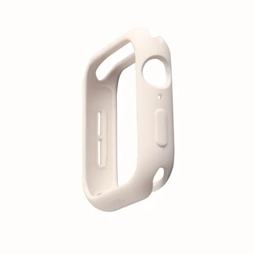 Uniq Lino silikoninis dėklas Apple Watch 44 mm, baltas image 2