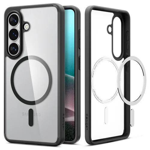 Spigen Ultra Hybrid Mag dėklas Galaxy S26+, skaidrus juodas image 1