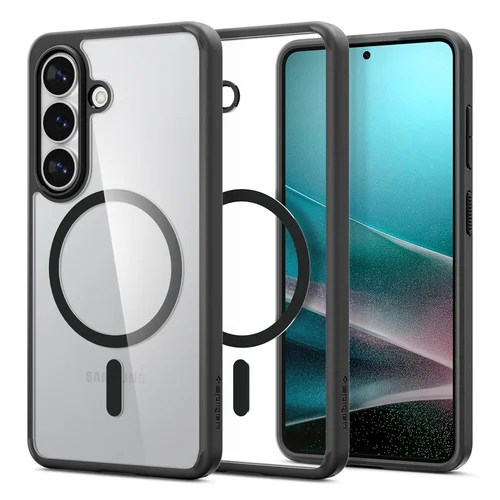 Spigen Ultra Hybrid Mag dėklas Galaxy S26+, skaidrus juodas image 2