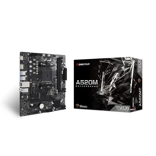 BIOSTAR A520MT Micro ATX motininė plokštė image 1