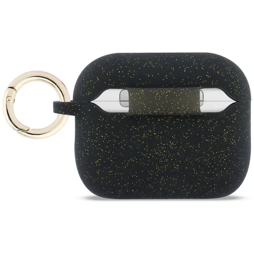 Guess silikoninis blizgučių dėklas su žiedu, AirPods Pro 3, juodas image 2