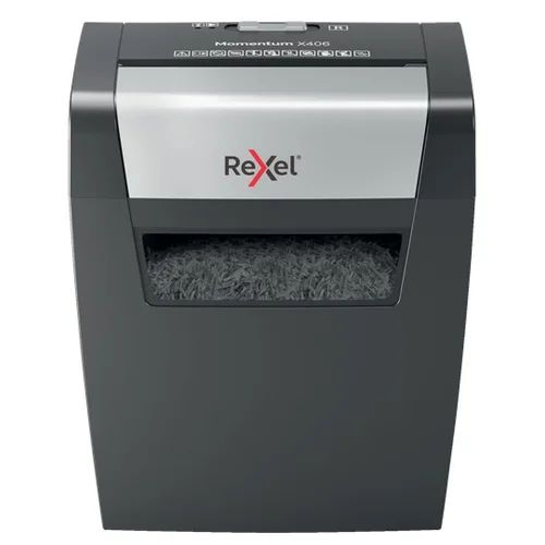 Rexel Momentum X406 popieriaus smulkintuvas, 15 l image 1